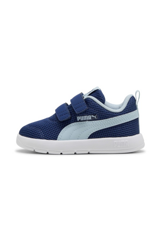 Puma CourtFlex V3, Sneaker Bambini in Tela - Blu