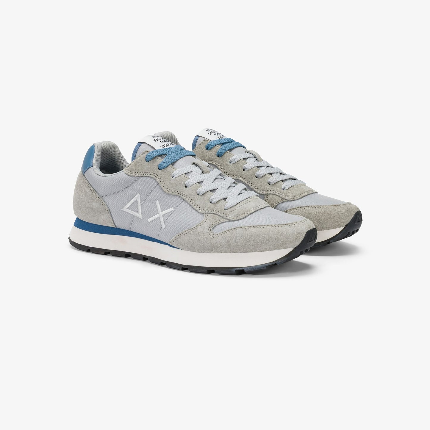 Sun68 Tom Solid, Sneaker Uomo in Nylon - Avio, Grigio, Navy, Stone