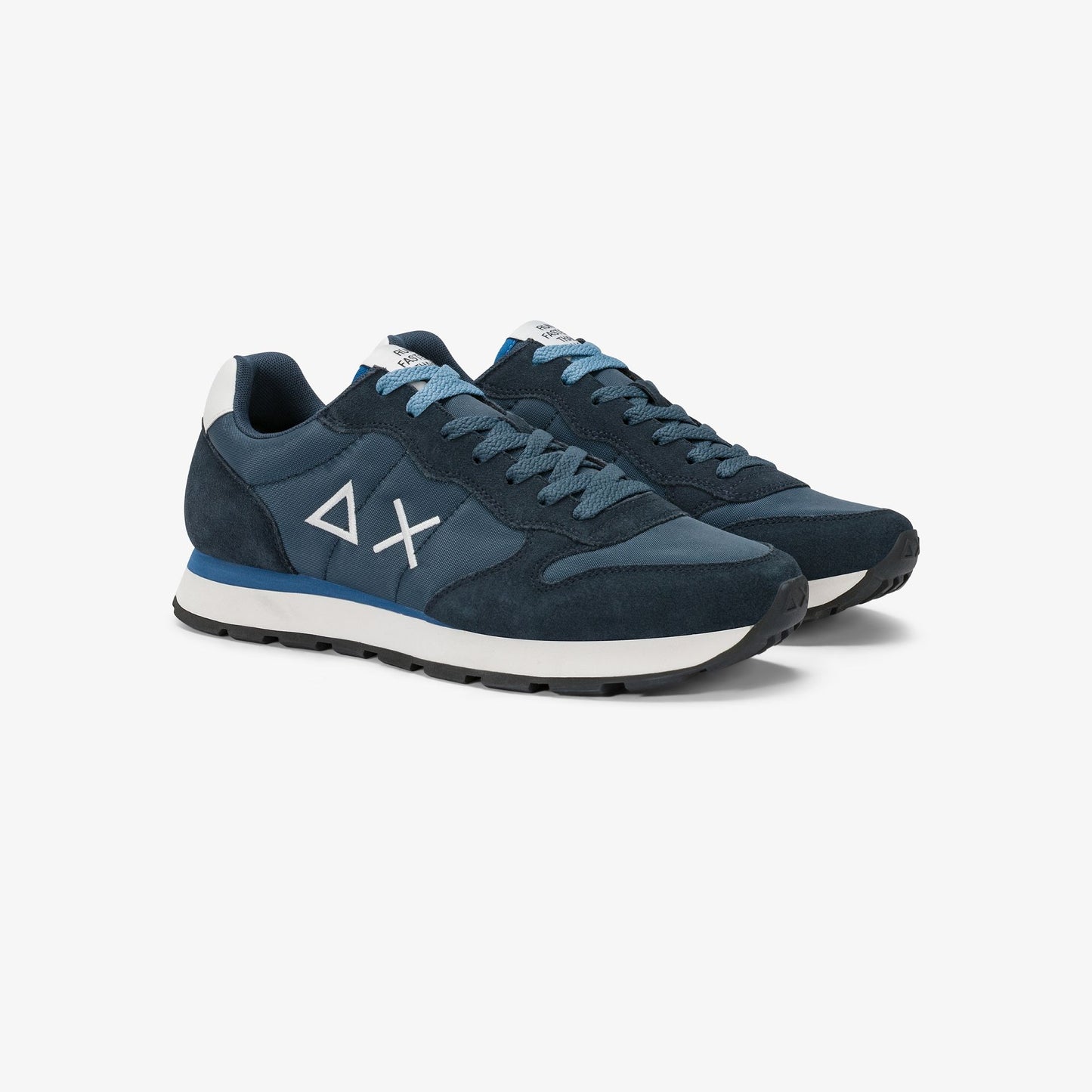 Sun68 Tom Solid, Sneaker Uomo in Nylon - Avio, Grigio, Navy, Stone