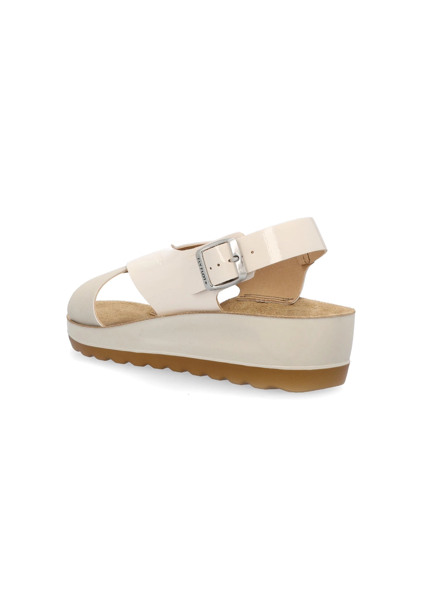 FlyFlot 42 G61 3C, Sandali Donna Con Fibbia - Beige, Nero