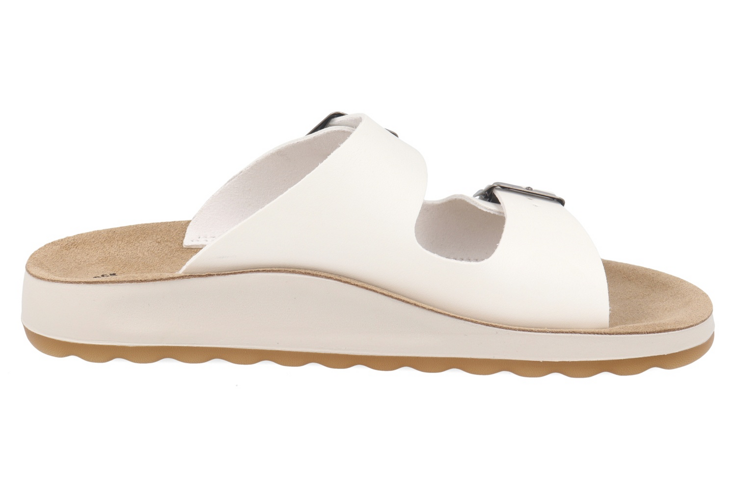 FlyFlot 42 G64 2C, Sandali Donna Con Doppia Fibbia - Bianco, Nero