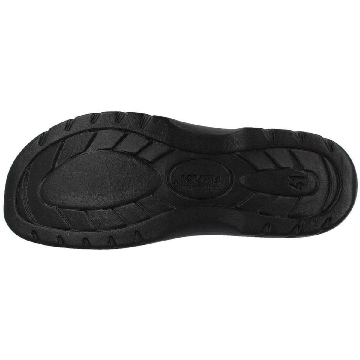 FlyFlot 62 022 ZE, Sandali Uomo Con Chiusura a Strappo - Testa Di Moro, Nero