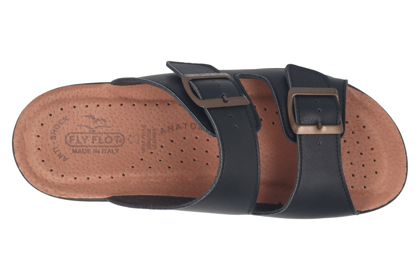 FlyFlot 62 044 ZE, Sandali Uomo Con Doppia Fibbia - Testa Di Moro, Blu
