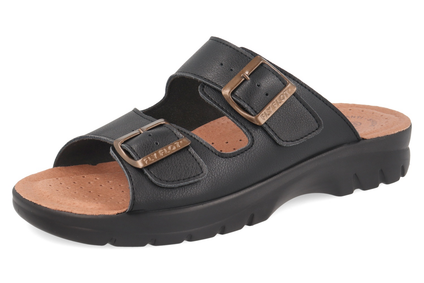 FlyFlot 62 044 ZE, Sandali Uomo Con Doppia Fibbia - Testa Di Moro, Blu