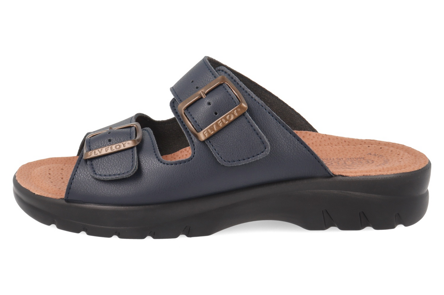 FlyFlot 62 044 ZE, Sandali Uomo Con Doppia Fibbia - Testa Di Moro, Blu