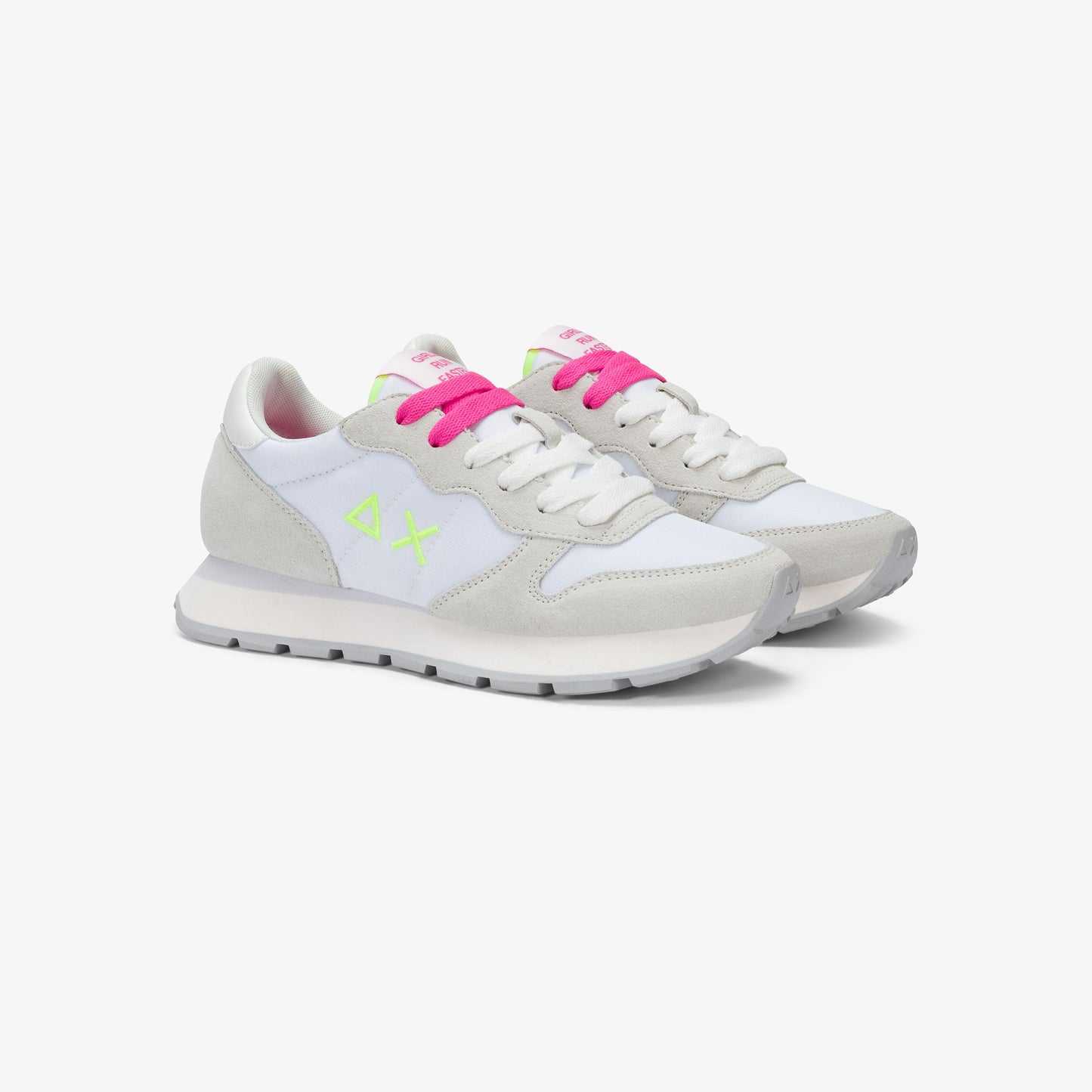 Sun68 Ally Solid, Sneaker Donna Platform - Bianco, Nero