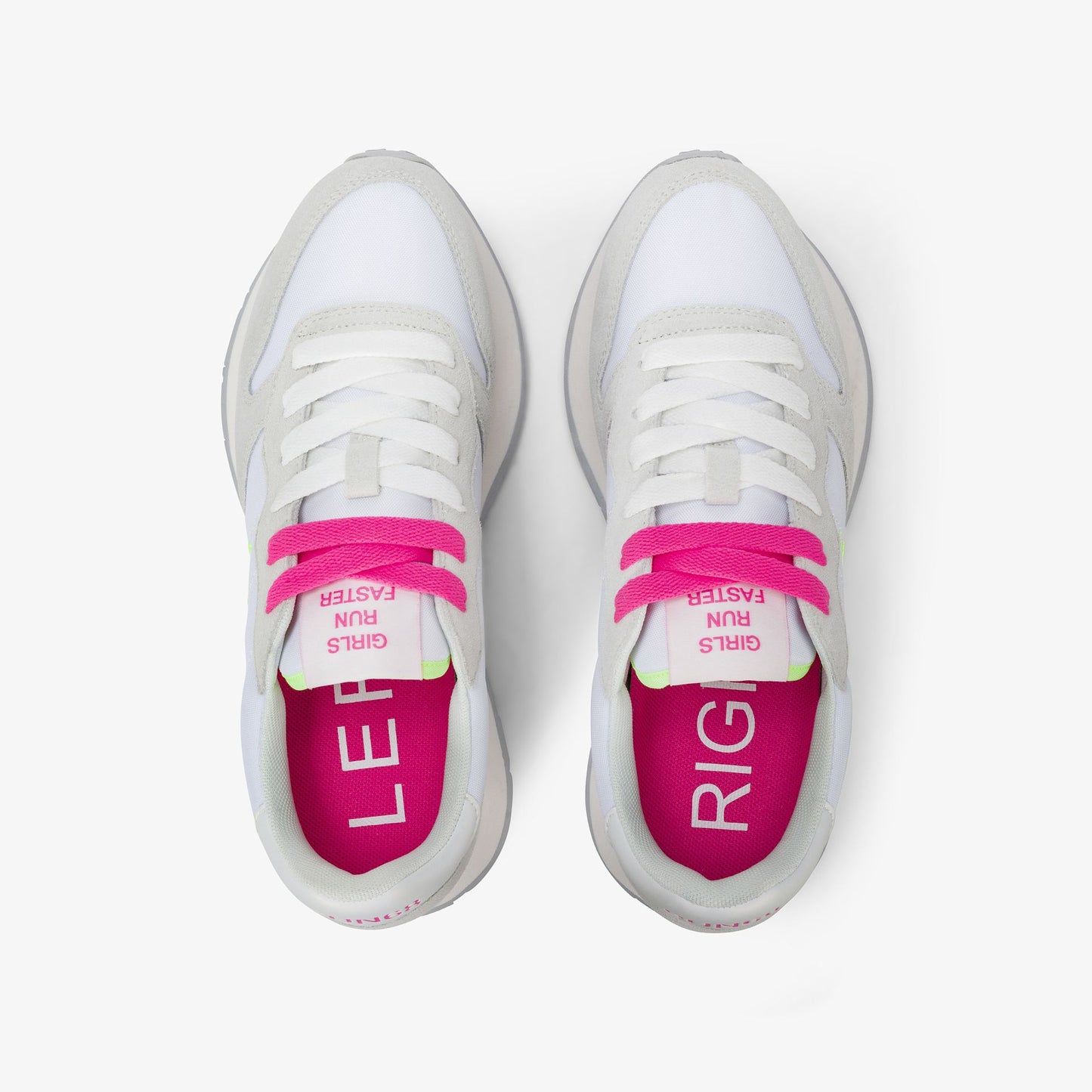 Sun68 Ally Solid, Sneaker Donna Platform - Bianco, Nero