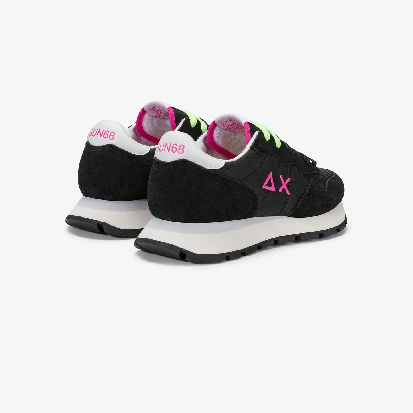 Sun68 Ally Solid, Sneaker Donna Platform - Bianco, Nero