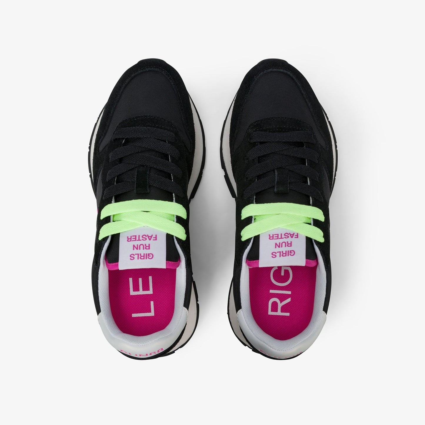 Sun68 Ally Solid, Sneaker Donna Platform - Bianco, Nero