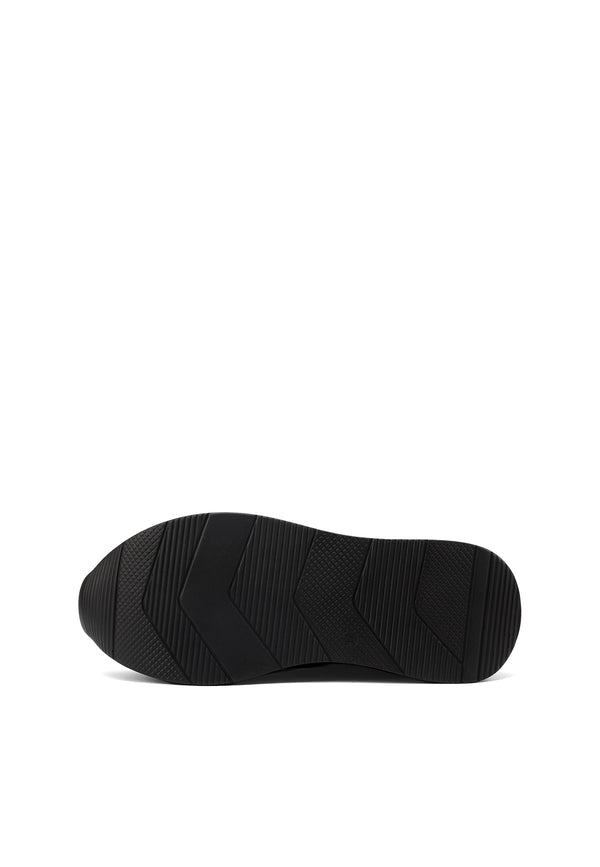 QUEEN HELENA X35-27, Sneaker Donna Platform Con Zip Laterale - Nero