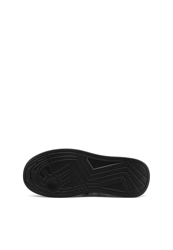QUEEN HELENA X35-6, Sneaker Donna Platform Con Tallone in Velluto - Cuoio, Neron