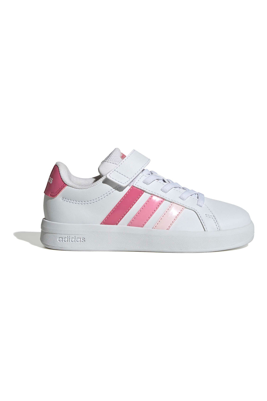 Adidas Grand Court 3.0 EL C, Sneaker Bambini - Crema, Bianco/Blu, Bianco/Rosa