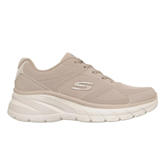 Scarpe Fitness Donna Skechers Fashion Fit 2.0 Taupe e Nere con Rialzo - vista 1