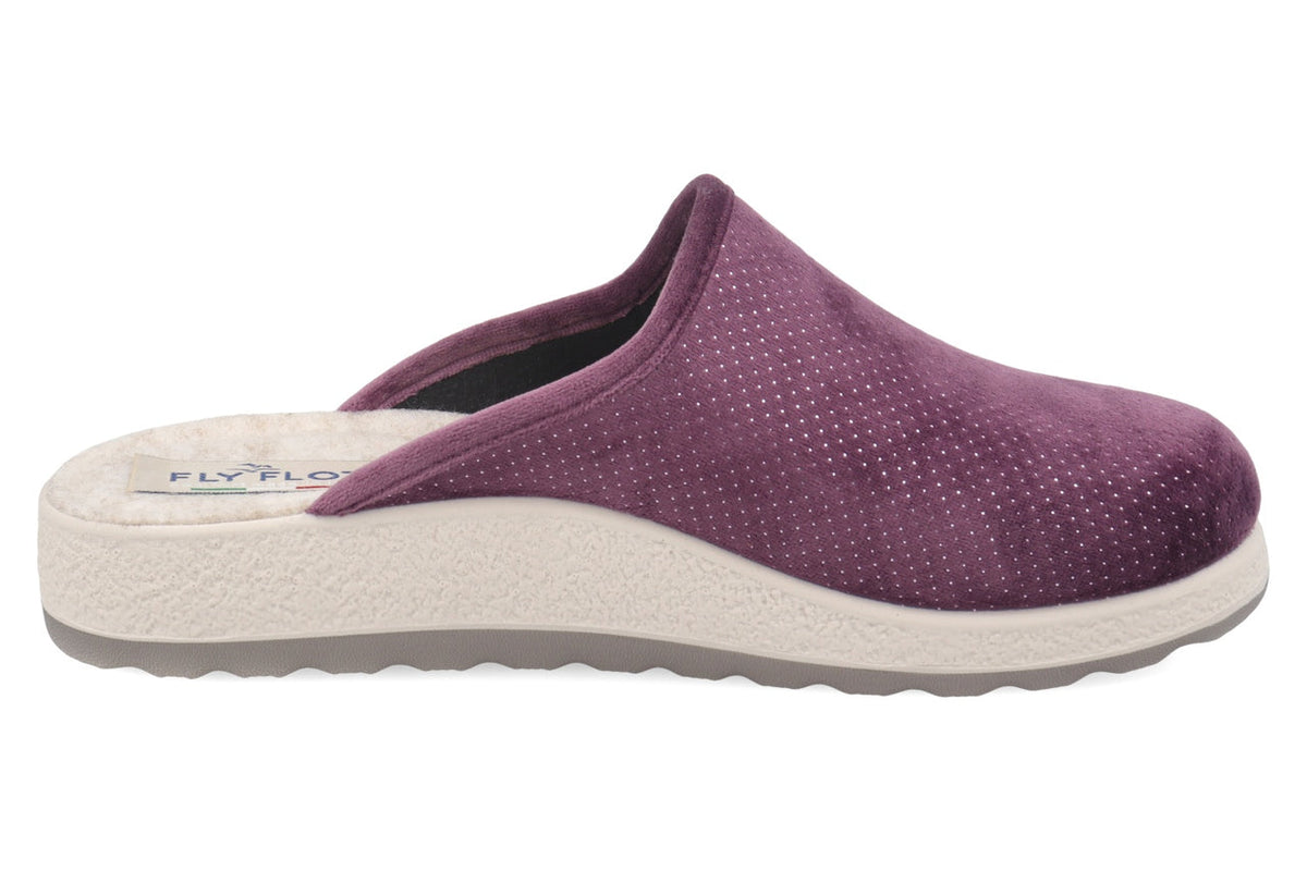 FlyFlot 51 X23 FB, Pantofole Donna Con Rialzo - Lilla, Blu