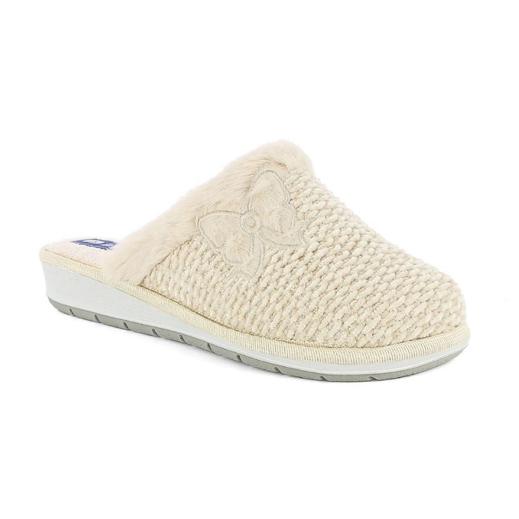 Inblu LB117, Pantofole Donna Effetto Lana - Naturale
