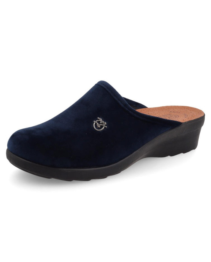 FlyFlot L7 X67 PE, Pantofole Donna Con Rialzo - Rosso, Blu, Rovere