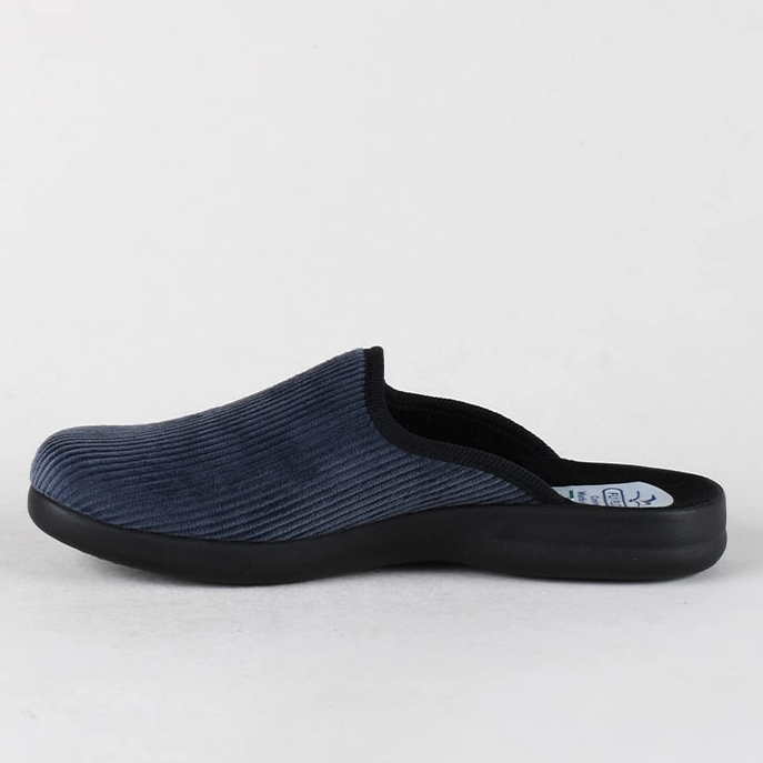 Pantofole Uomo FlyFlot P7 502 8D Blu Effetto Coste - vista 5