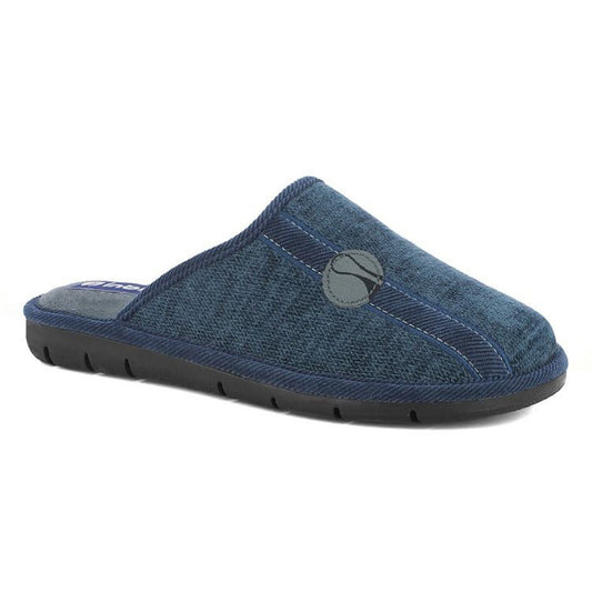 Pantofole Uomo Inblu 9136 Blu con Riga e Logo - vista 1