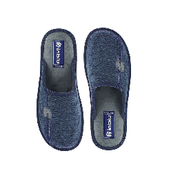 Pantofole Uomo Inblu 9136 Blu con Riga e Logo - vista 2