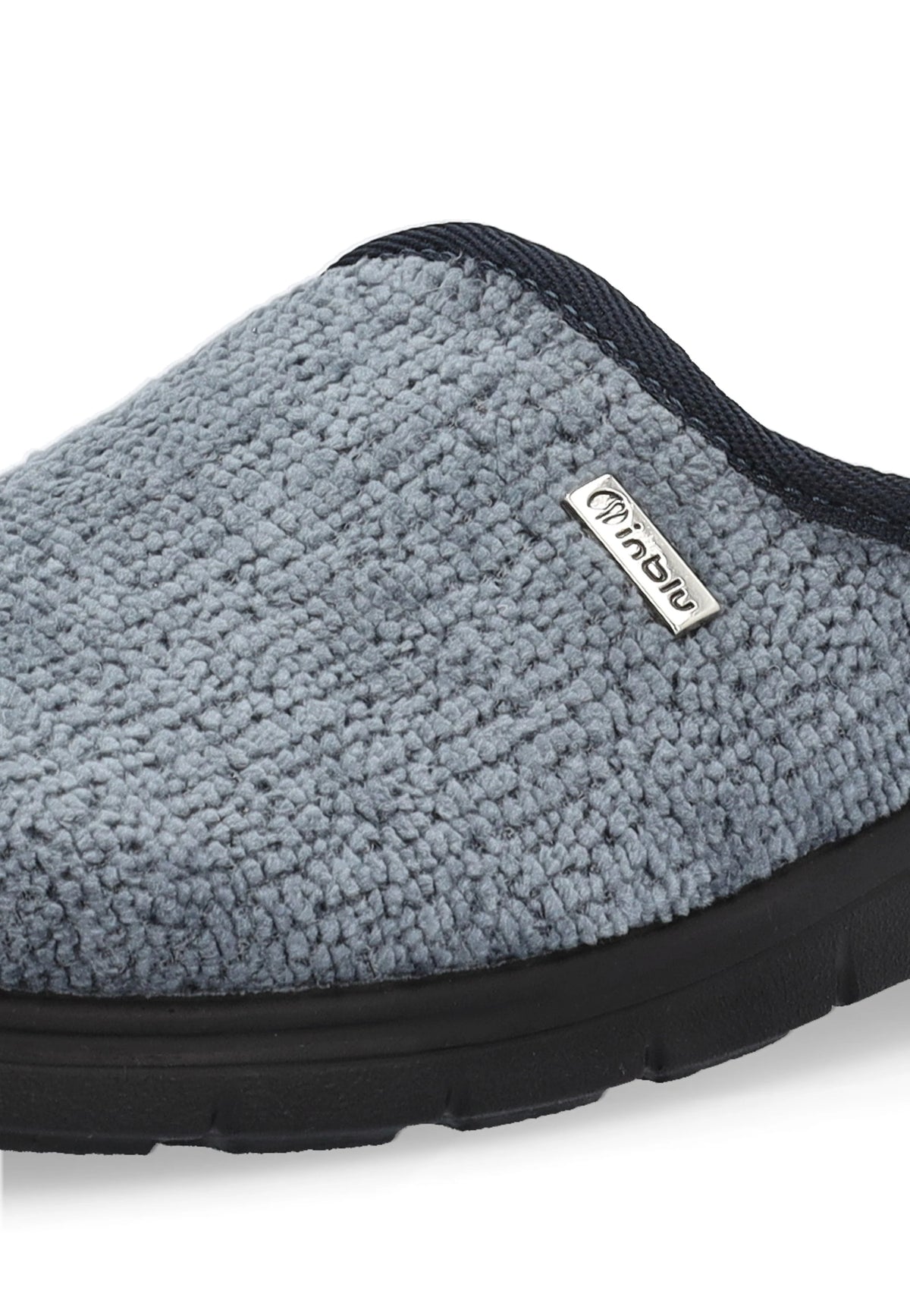 Pantofole Uomo Inblu BG63 Grigie in Tessuto EcoFriends - vista 7