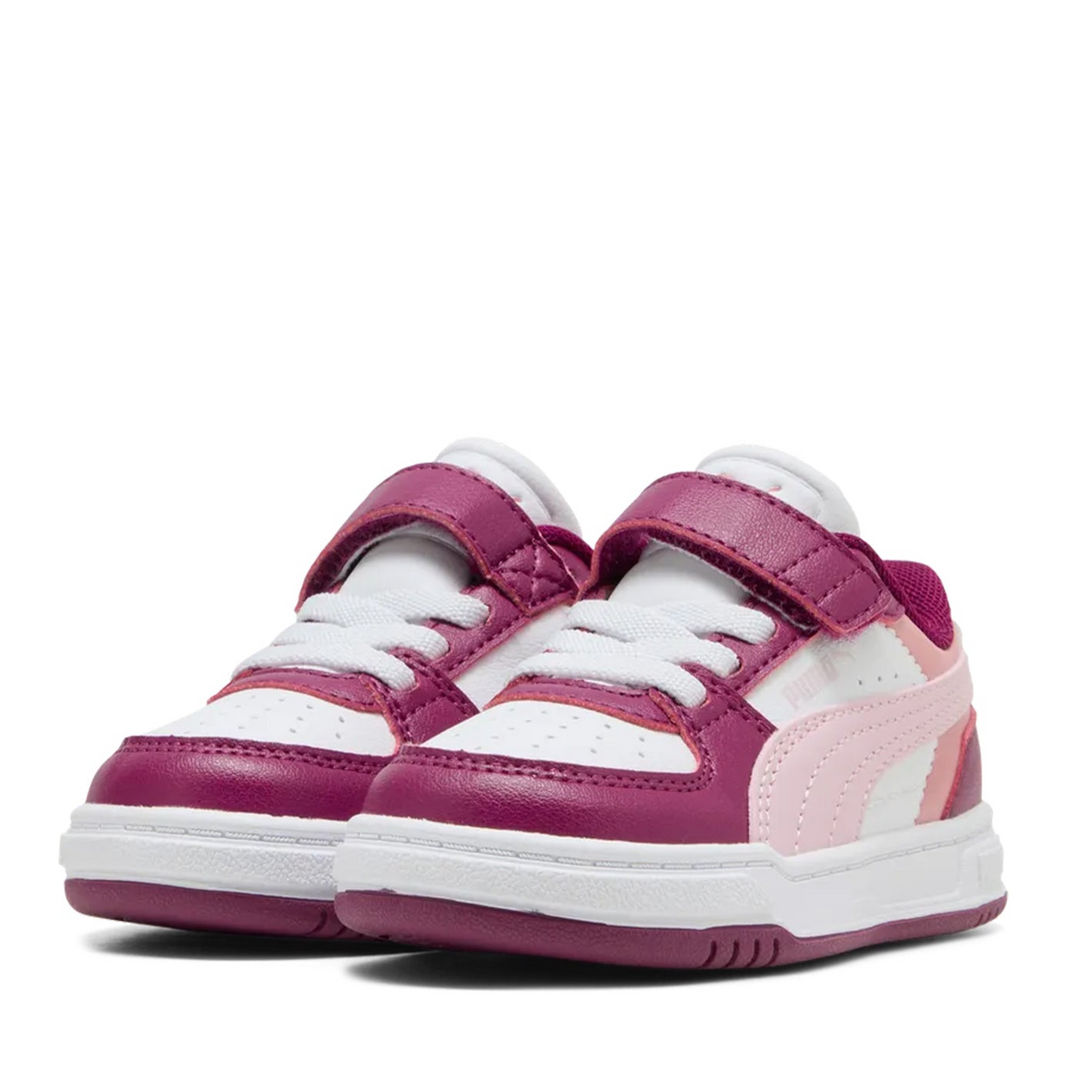 Puma Caven III Block AC+ Inf, Sneaker Bambina - Bianco/Viola