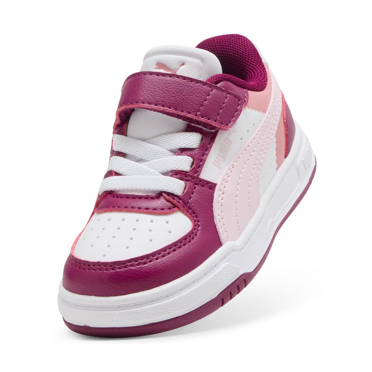 Puma Caven III Block AC+ Inf, Sneaker Bambina - Bianco/Viola