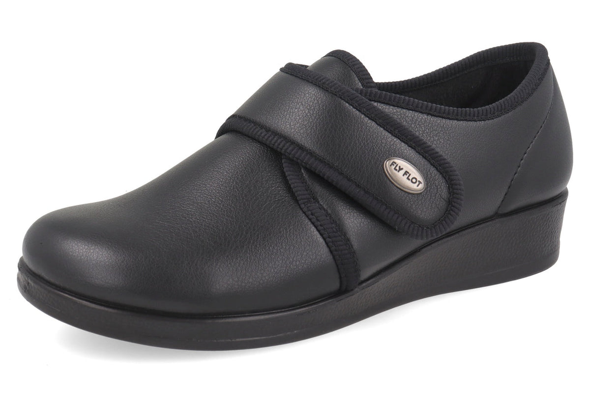 FlyFlot N3 886 2D, Pantofole Chiuse con Strappo Donna - Nero