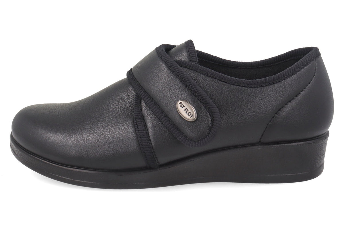 FlyFlot N3 886 2D, Pantofole Chiuse con Strappo Donna - Nero