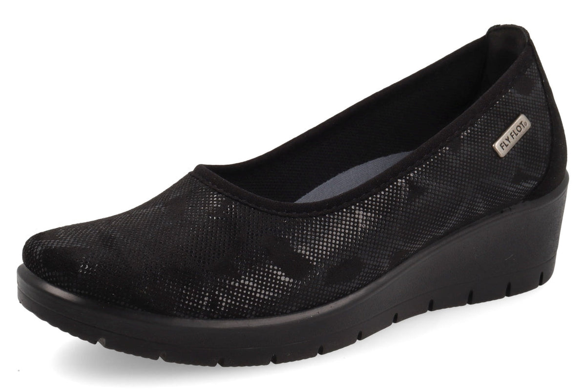 FlyFlot 18 X15 QX, Ballerina Donna Con Suola Memory - Nero