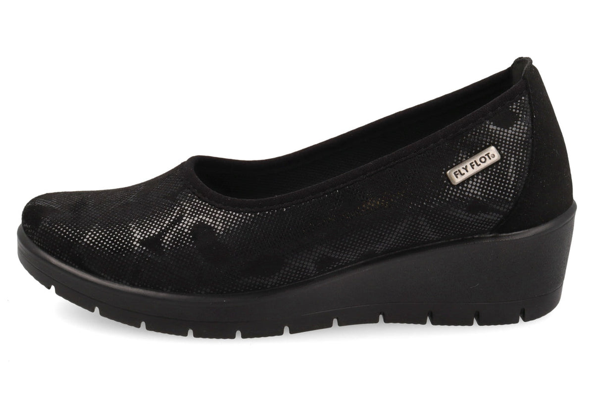 FlyFlot 18 X15 QX, Ballerina Donna Con Suola Memory - Nero