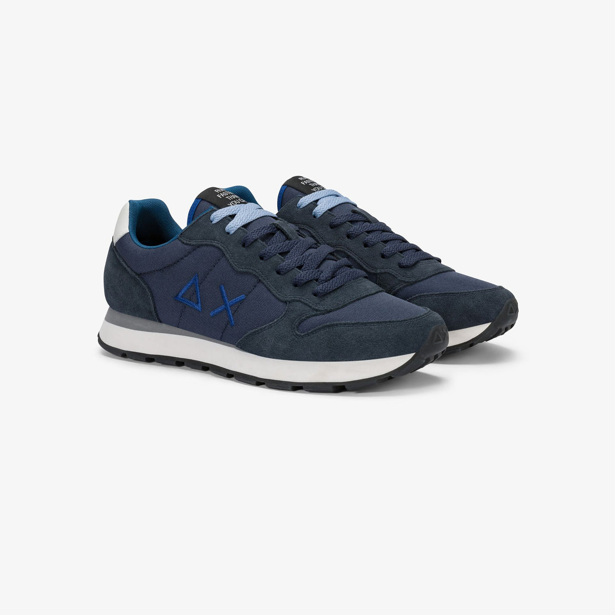 Sneaker uomo Sun68 Tom Solid in suede e nylon - vista 26
