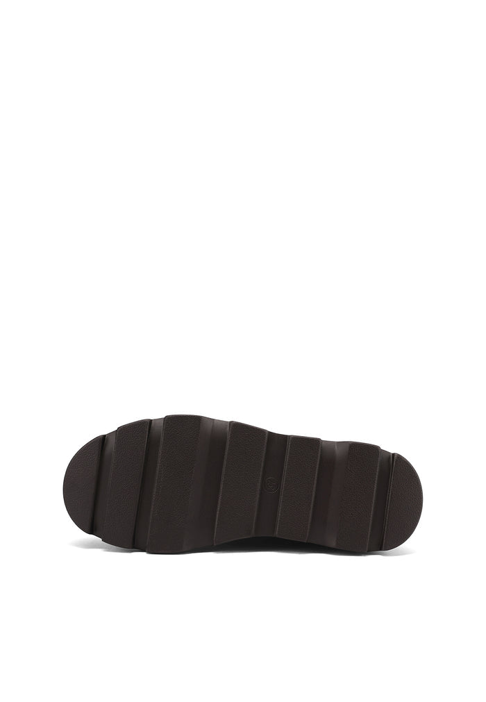 QUEEN HELENA X35-91, Stivaletti Chelsea Donna Con Suola Carroarmato - Marrone Scuro, Nero