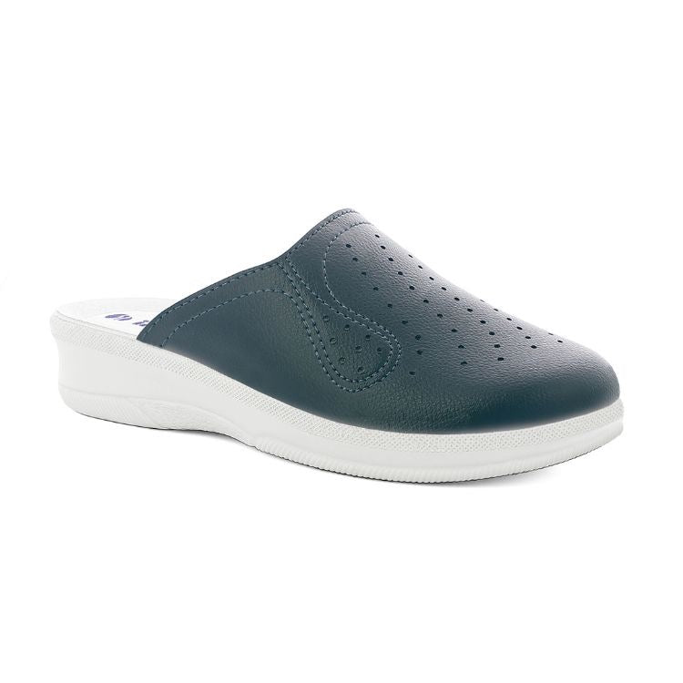 Inblu 5033N, Zoccoli Classici Donna Con Plantare In Vera Pelle - Azalea, Blu, Rosa