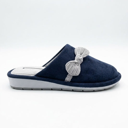 Inblu LB114, Pantofole Donna Con Fiocco - Blu