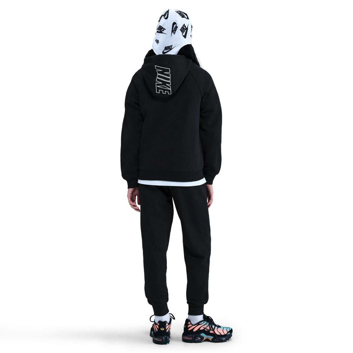 Nike Club Fleece, Tuta Con Cappuccio Ragazzi - Nero