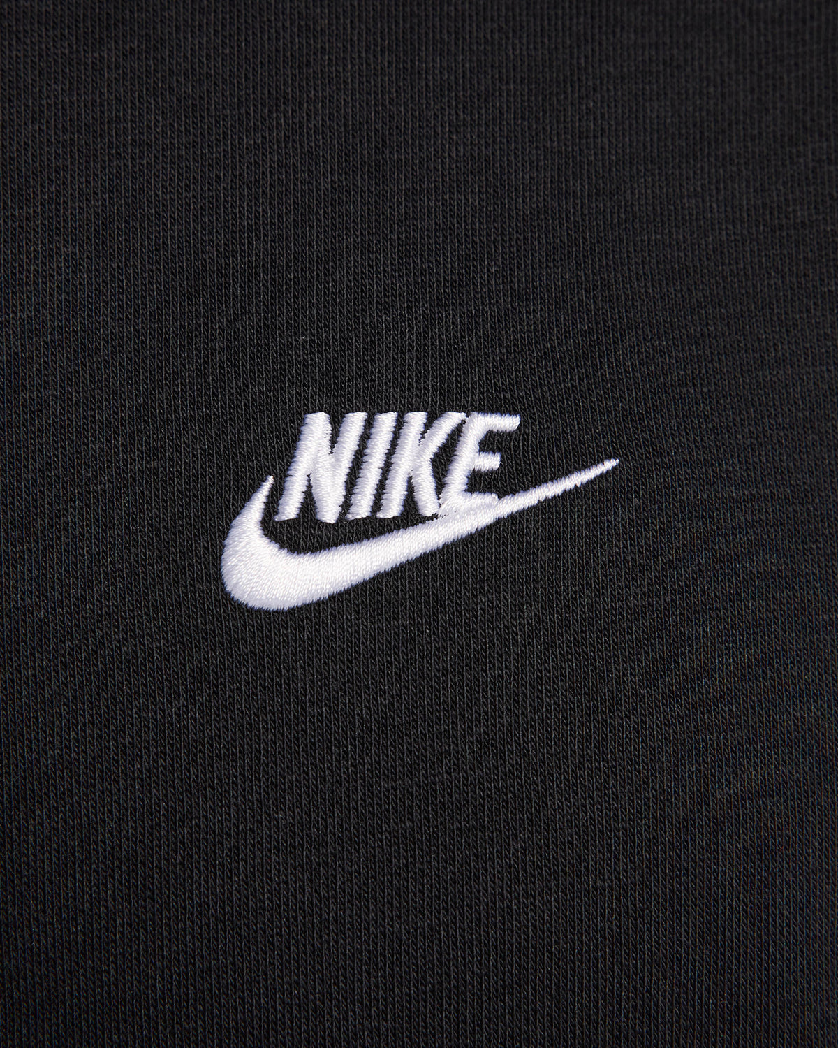 Nike Club, Felpa Pullover in Fleece con Cappuccio Uomo - Nero