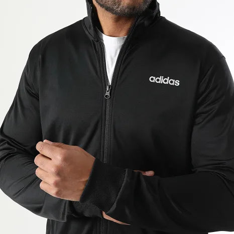 Adidas Sportswear, Tuta Uomo Completa Acetata - Nero