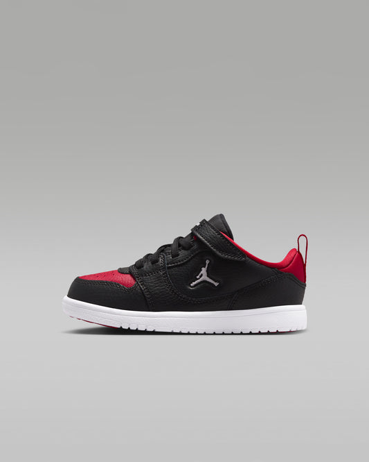 Jordan Court Connect Low (PS), Sneaker Bambini - Nero/Rosso