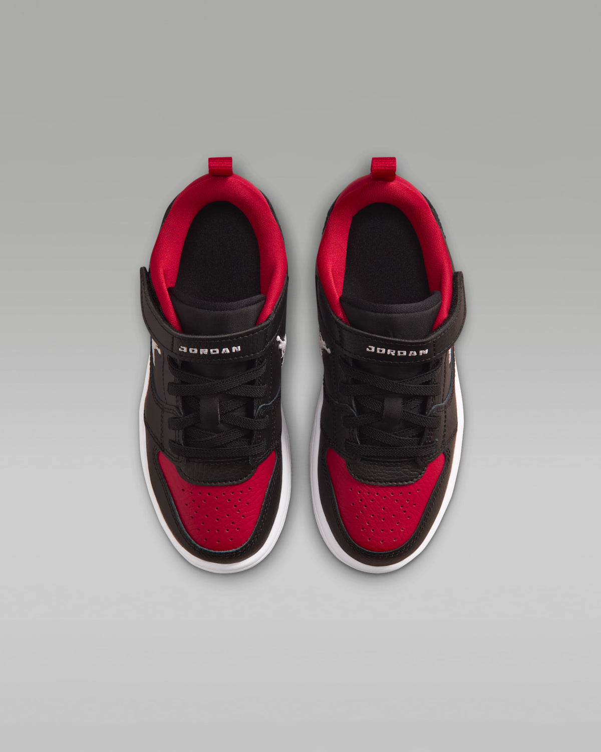 Jordan Court Connect Low (PS), Sneaker Bambini - Nero/Rosso