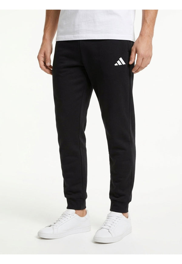 Adidas, Pantaloni Tuta Uomo Con Logo Ricamato - Nero