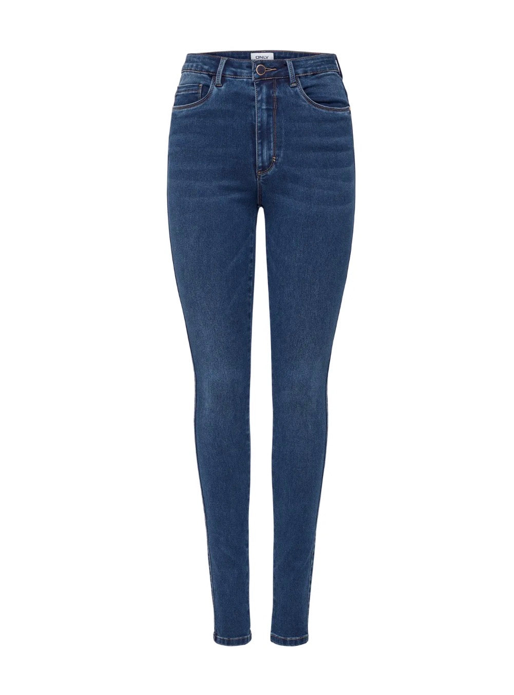Only ONLROYAL HW SKINNY, Jeans Skinny Donna - Dark Blue Denim