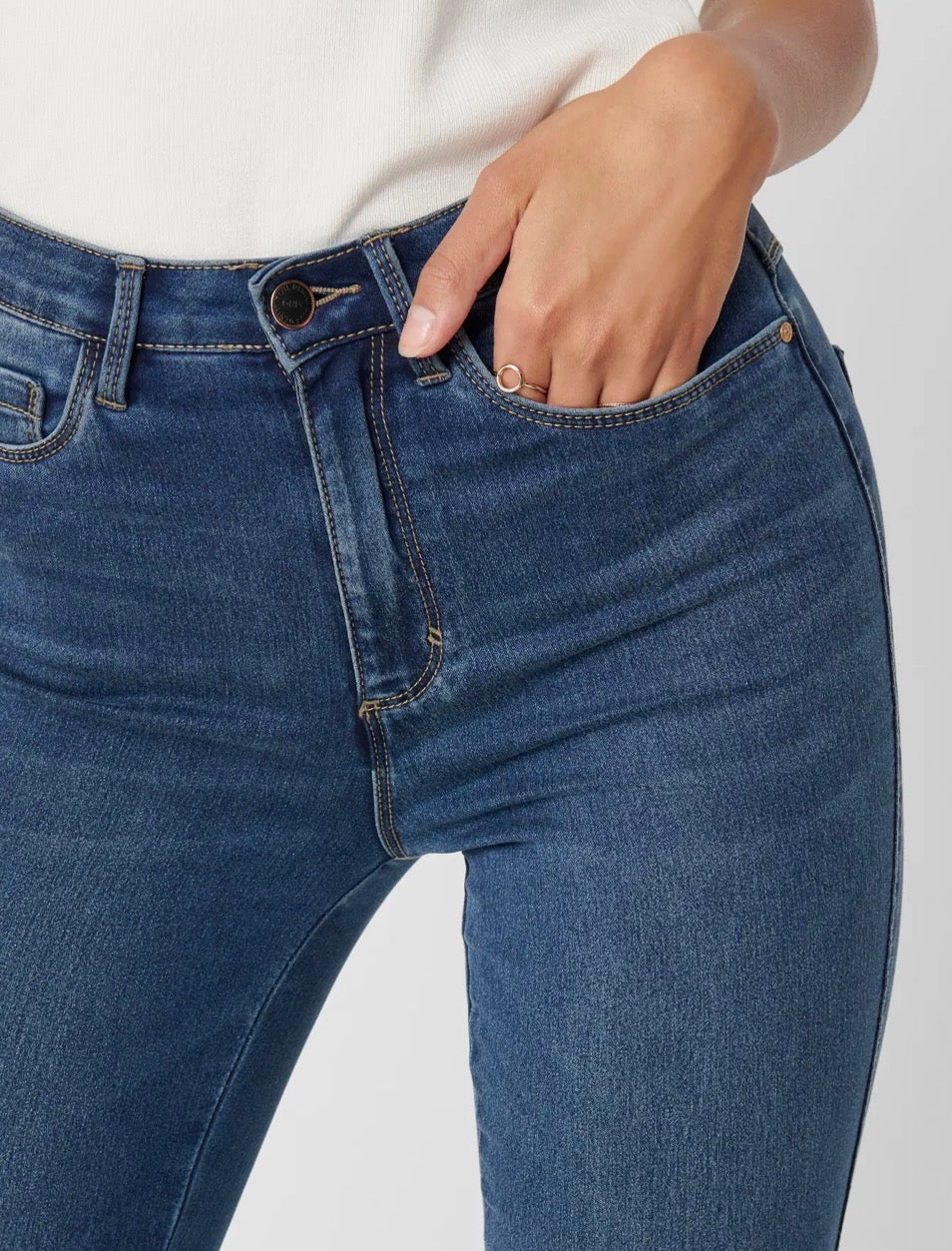 Only ONLROYAL HW SKINNY, Jeans Skinny Donna - Dark Blue Denim