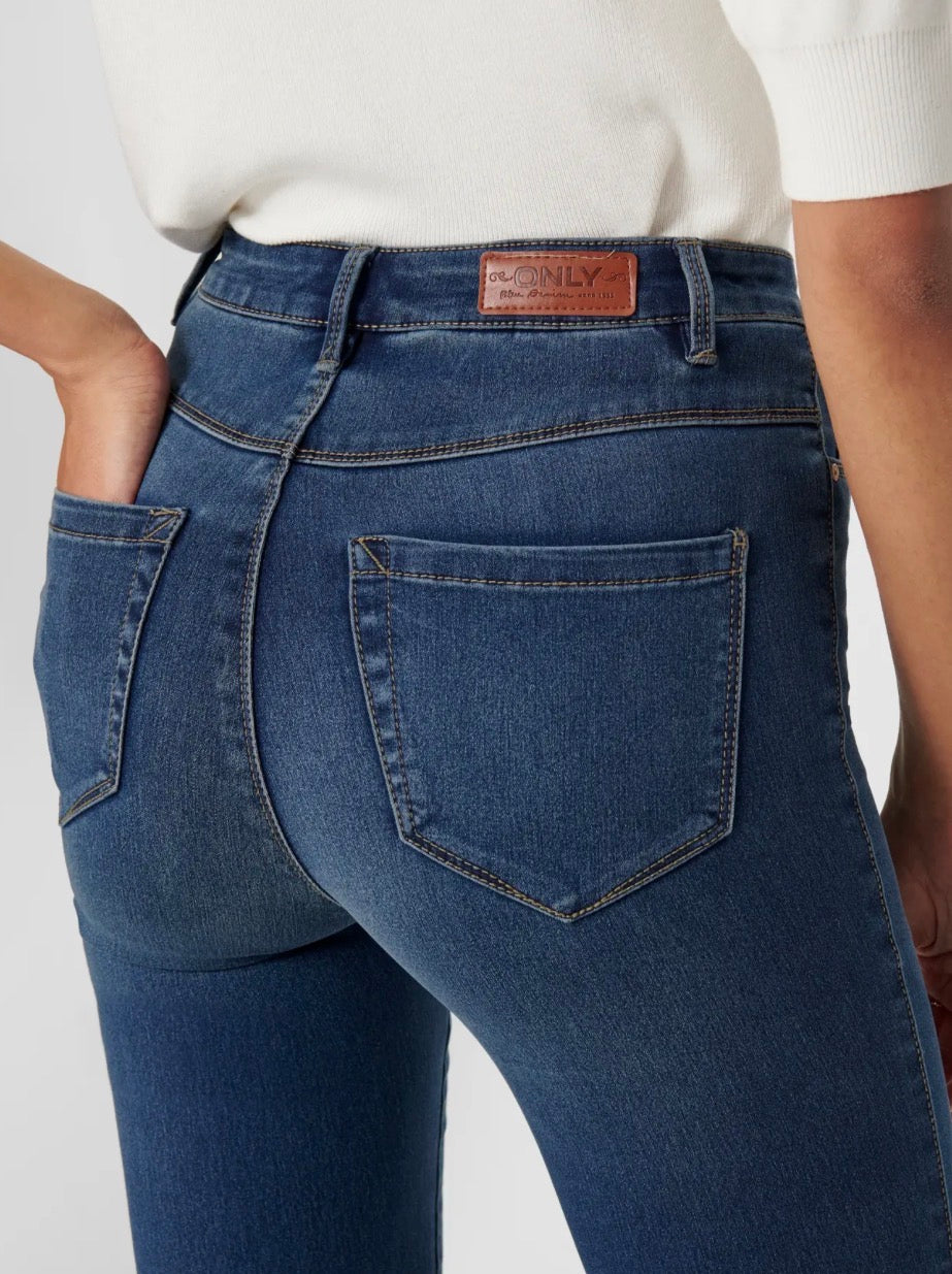Only ONLROYAL HW SKINNY, Jeans Skinny Donna - Dark Blue Denim