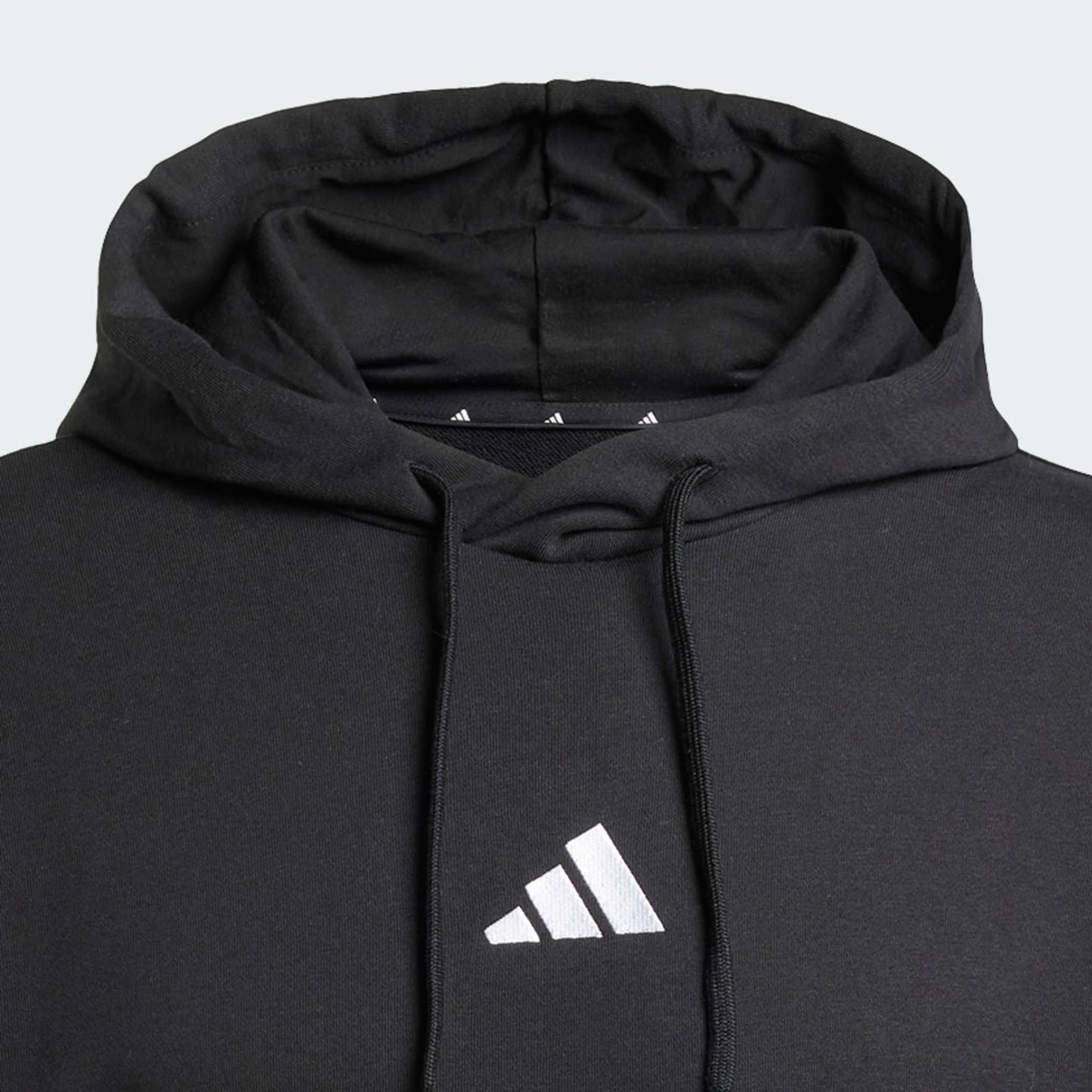 Adidas Essentials Feel Cozy French Terry, Felpa Uomo Con Cappuccio - Nero