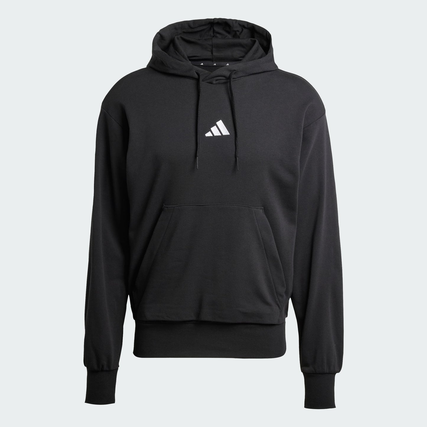 Adidas Essentials Feel Cozy French Terry, Felpa Uomo Con Cappuccio - Nero