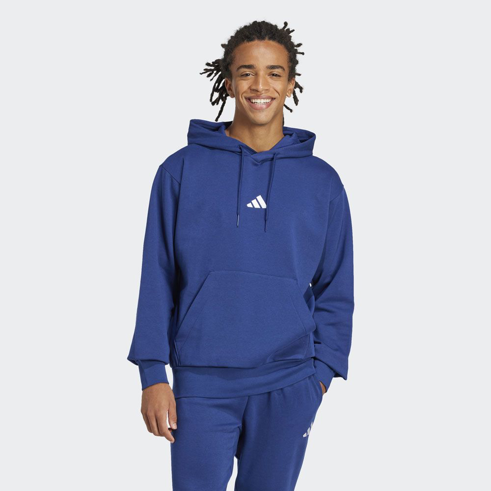 Adidas Feelcozy, Felpa Con Cappuccio Uomo - Nero, Verde, Blu