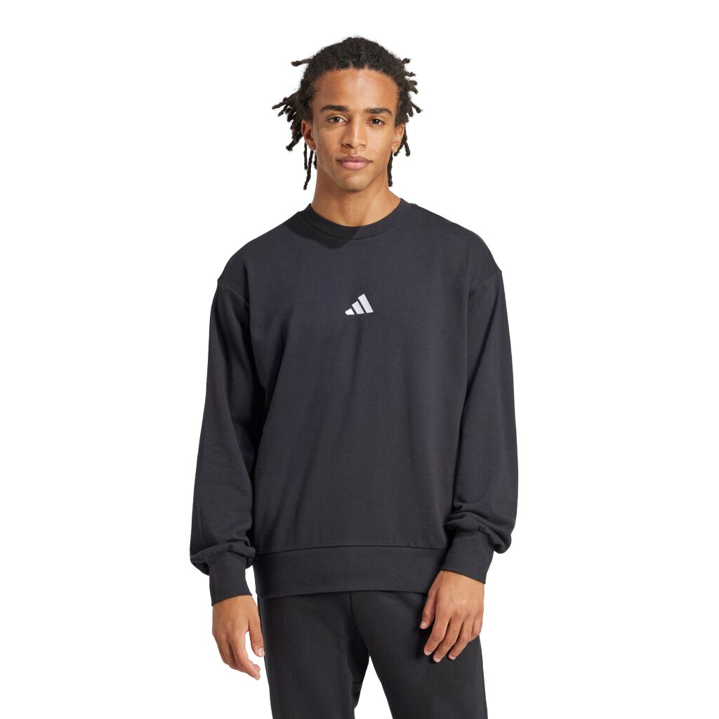 Adidas Essentials Feelcozy, Felpa Uomo - Grigio, Nero