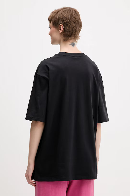 Adidas House Of Tiro, T-Shirt Donna Oversize - Rosa, Nero