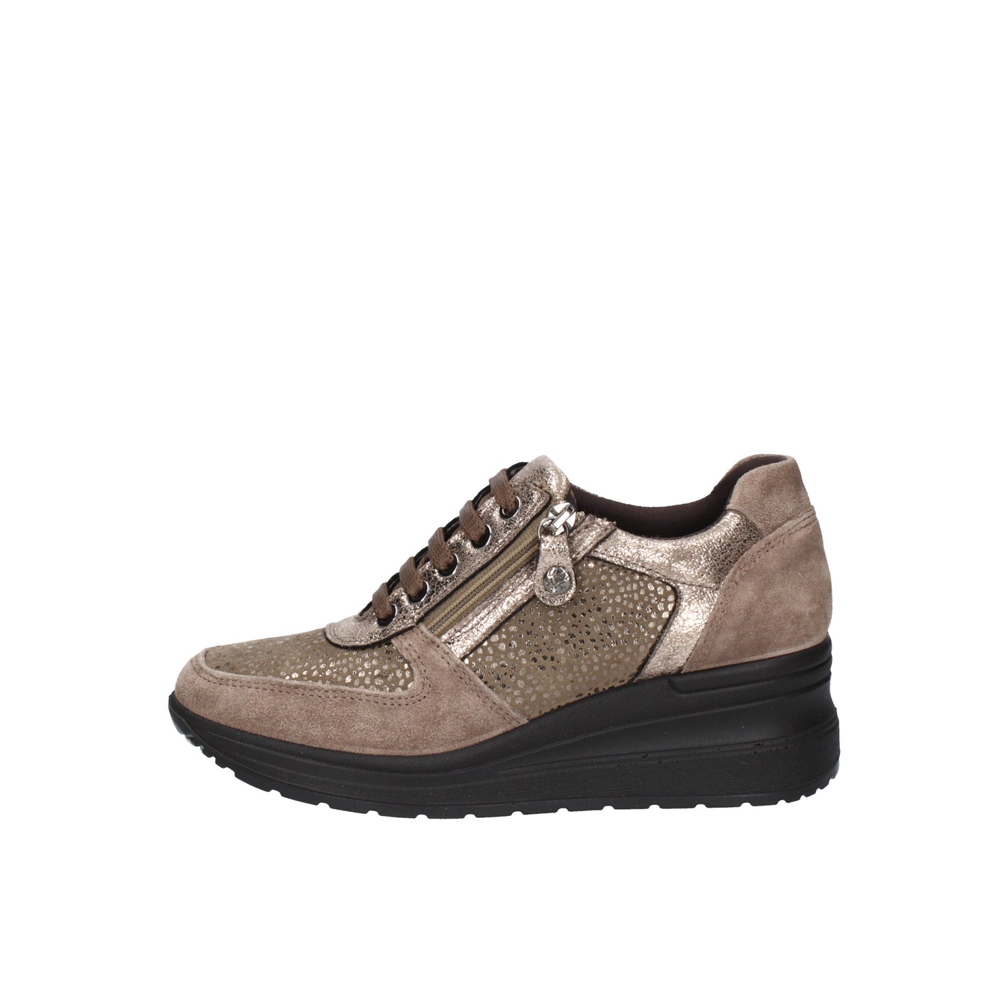 Imac 201237, Scarpe Con Lacci e Zip Laterale Donna - Marrone