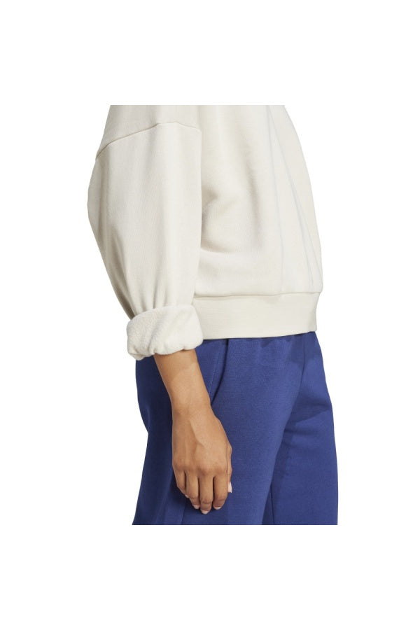 Adidas Essentials, Felpa Donna - Beige, Nero